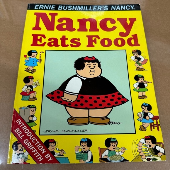 Nancy Eats Food Ernie Bushmiller's Nancy Vintage 1989 - Picture 1 of 12